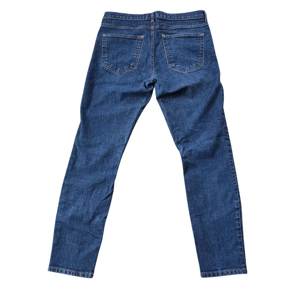 Everlane Skinny Mid Rise Denim Blue Jeans Women's 30 Tall Y2K Western - Picture 2 of 6